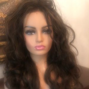 Brown wig (4/ 30) shoulder length